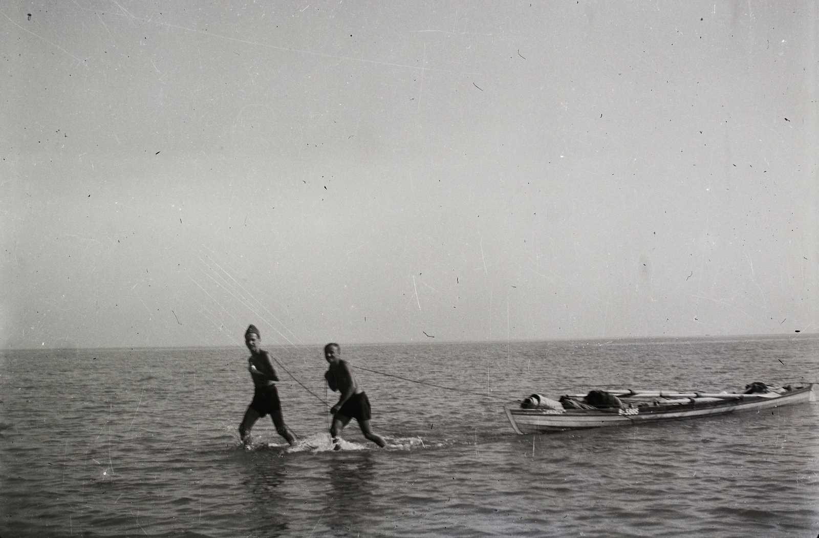 1939, Kotnyek Antal, boat, boys, Fortepan #96565