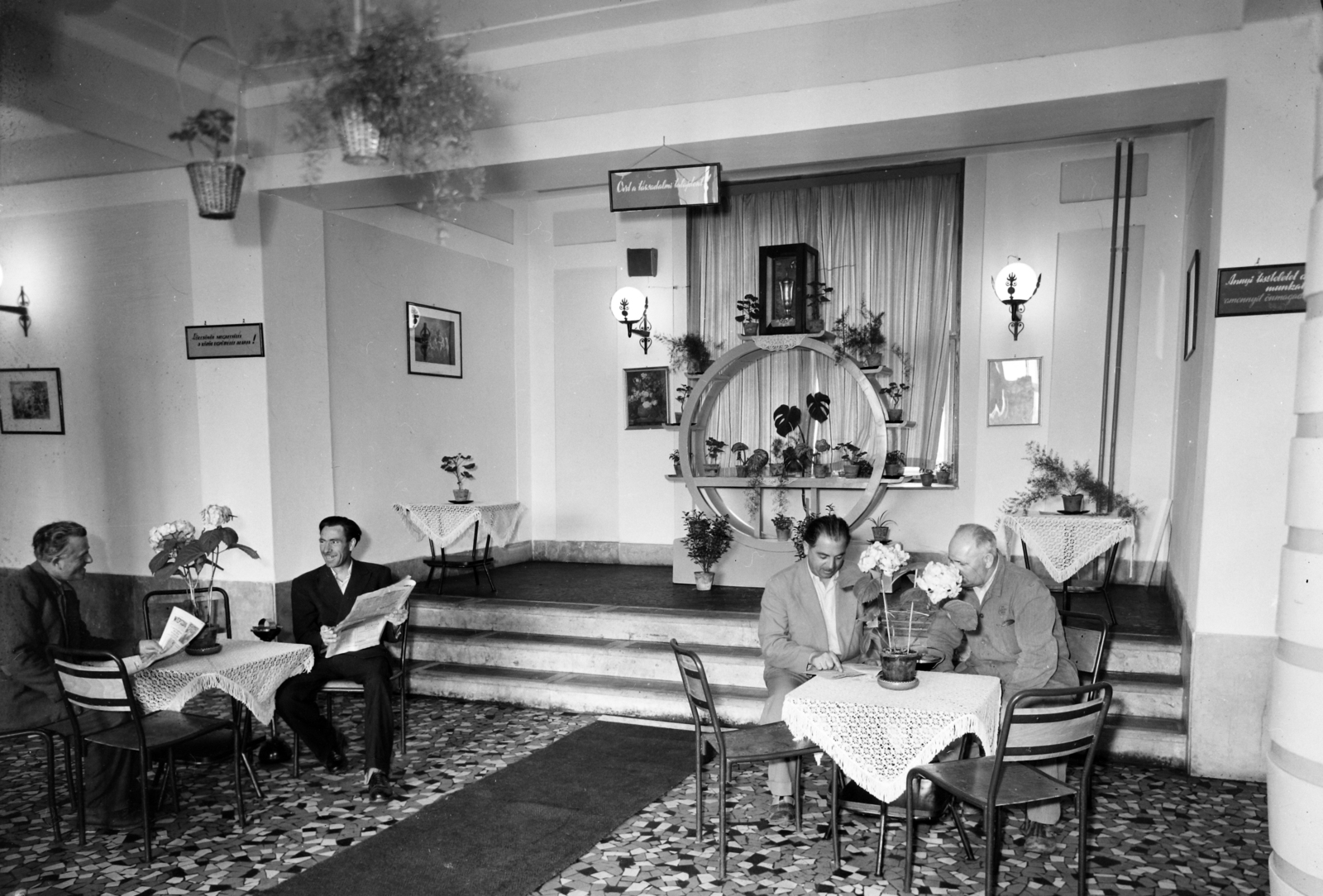 Hungary, 1955, UVATERV, workers' hostel, Fortepan #96711