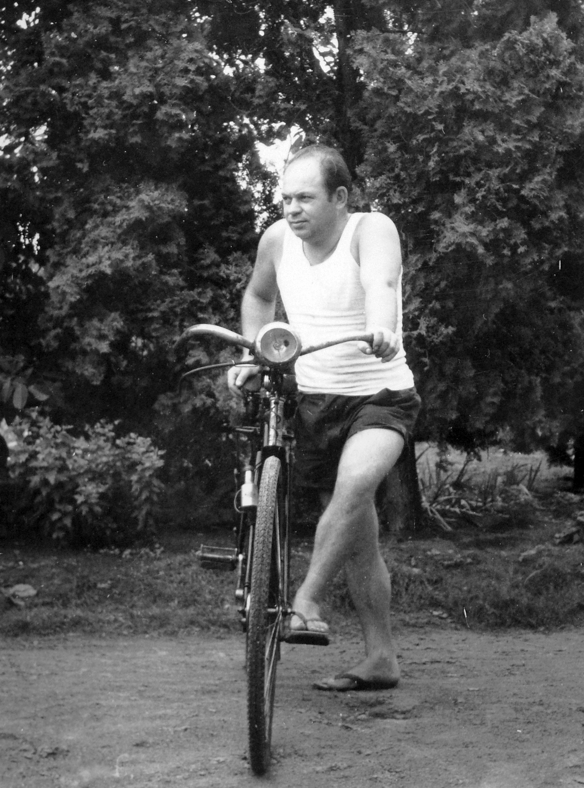 1966, Fortepan, bicycle, thongs, Fortepan #9703