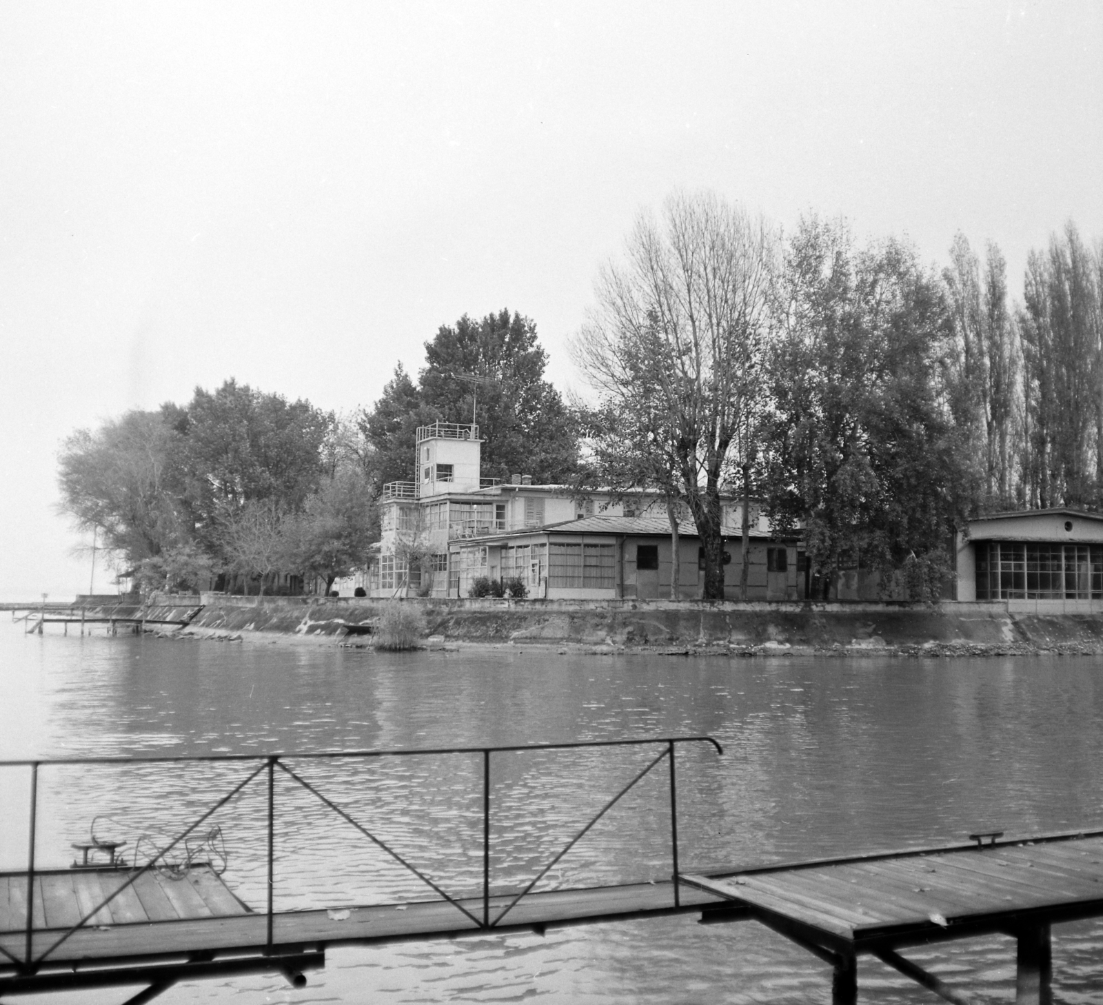 Hungary,Lake Balaton, Siófok, vitorlás kikötő., 1965, UVATERV, Fortepan #97133