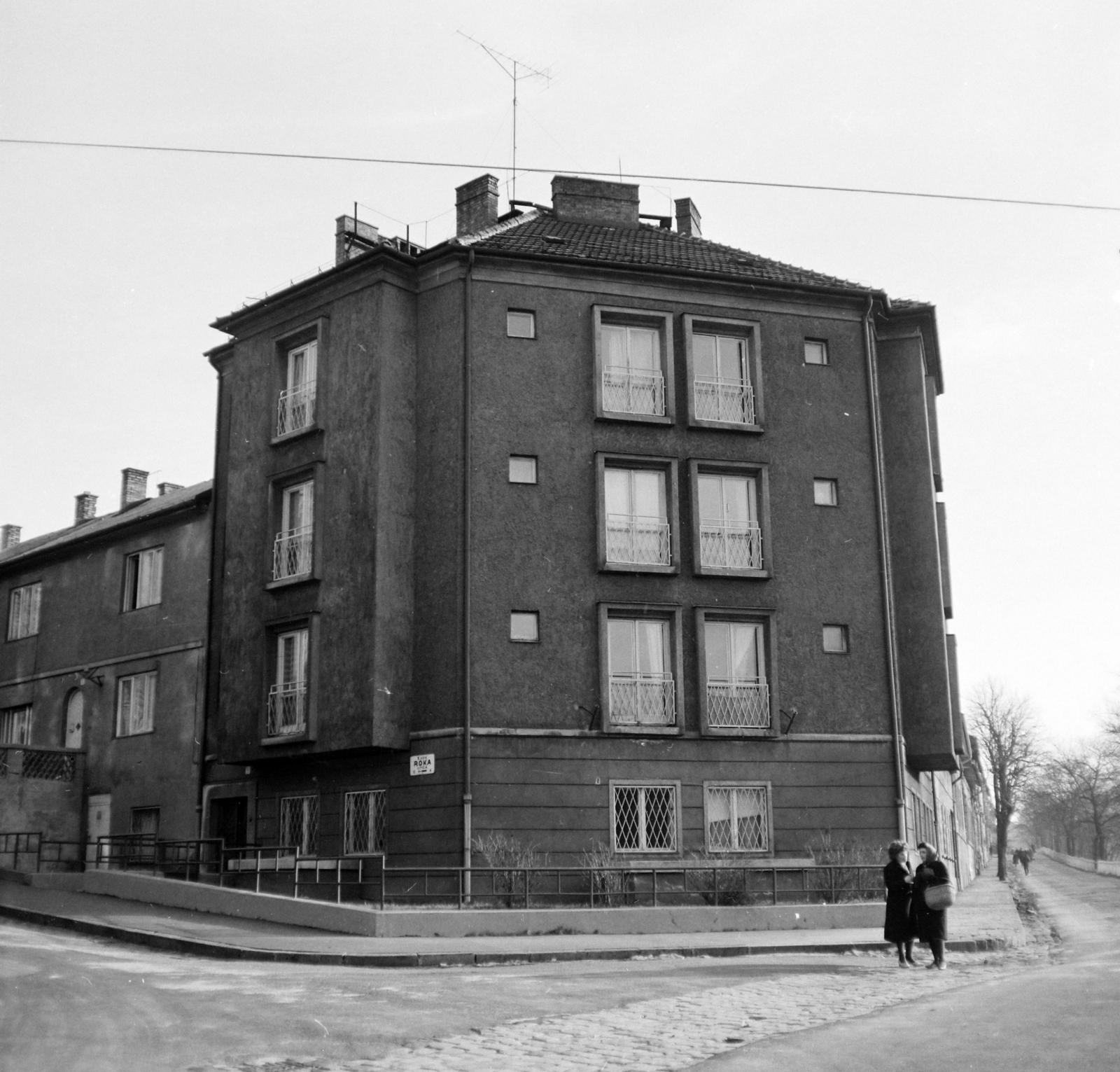 Hungary, Budapest I., Mészáros utca - Róka utca sarok., 1965, UVATERV, street view, Budapest, Fortepan #97145