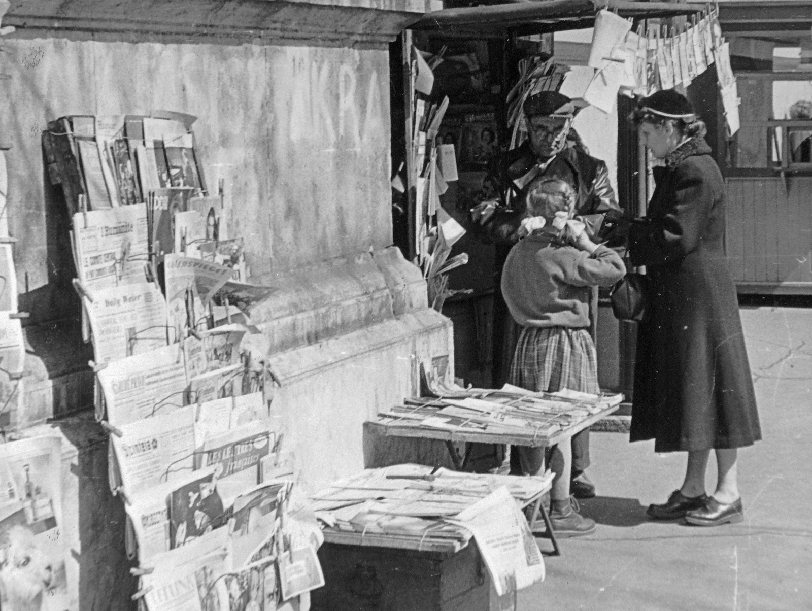 1958, Fortepan, newsstand, Fortepan #9755