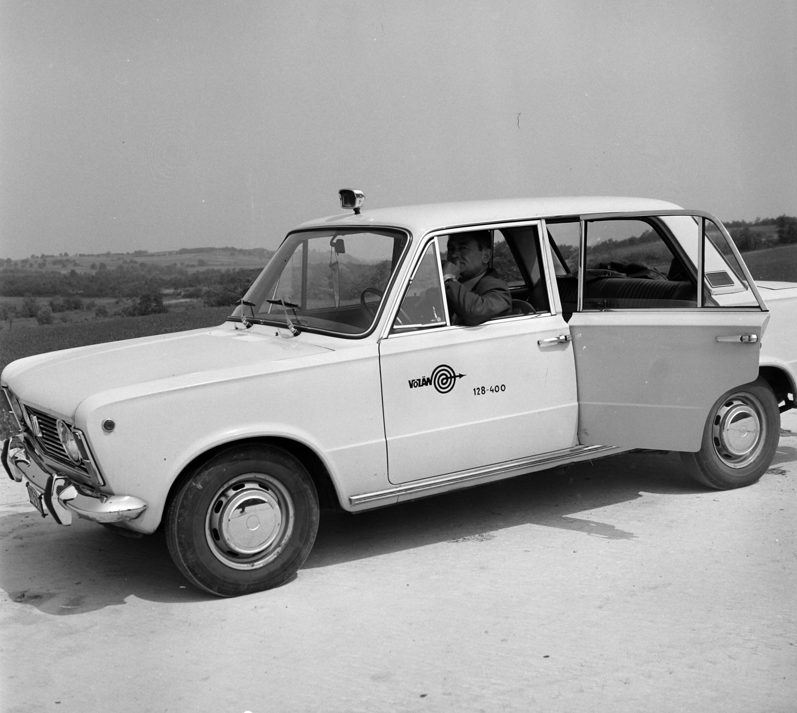 Hungary, 1970, UVATERV, taxicab, Polski Fiat-brand, Polish brand, automobile, Volán organisation, Fortepan #97861
