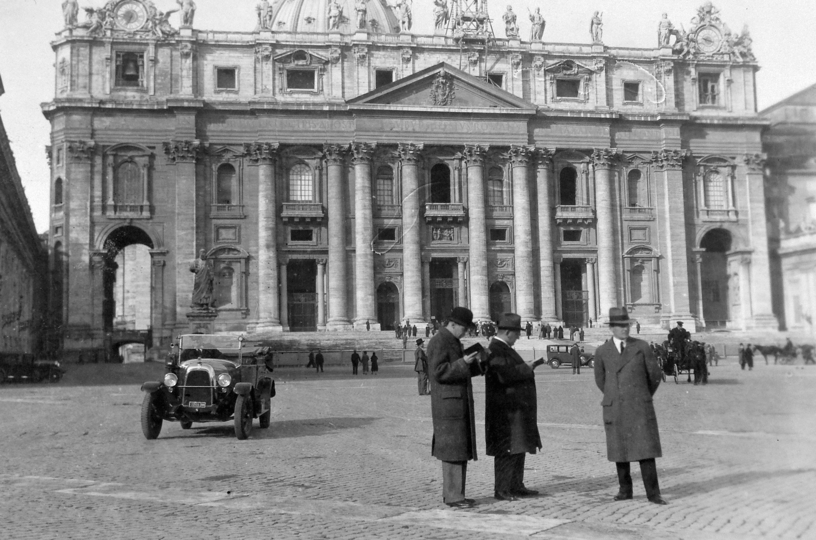 Szent Péter tér., 1929, Fortepan, basilica, automobile, Fortepan #9788