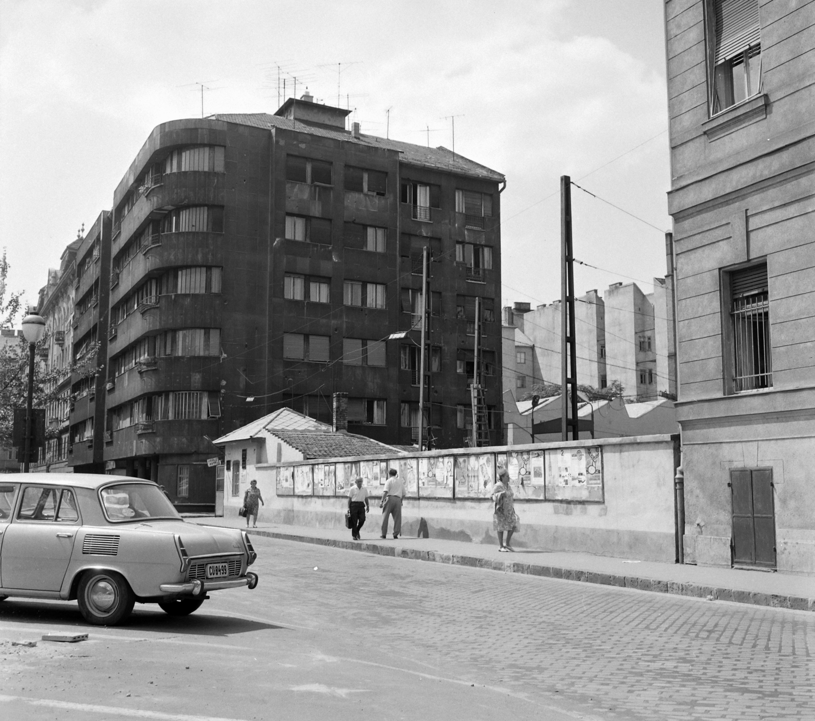 Hungary, Budapest IX., Köztelek utca a Markusovszky térnél., 1971, UVATERV, street view, Budapest, Fortepan #98143