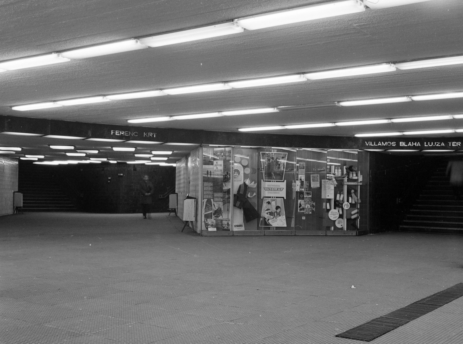 Hungary, Budapest VIII.,Budapest IX., Üllői út - Nagykörút kereszteződés, aluljáró., 1972, UVATERV, underpass, Budapest, Fortepan #98361