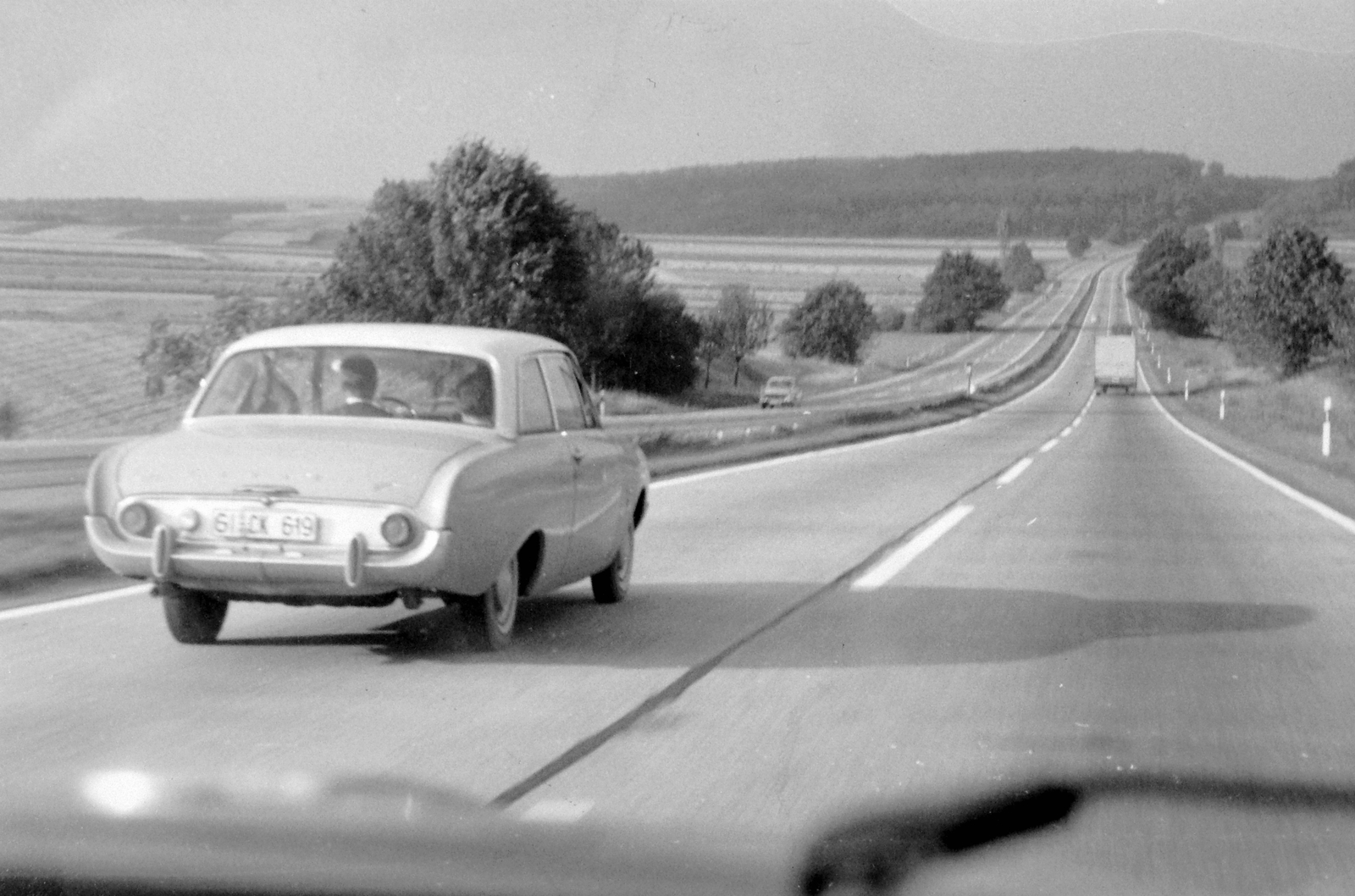 1971, Fortepan, German brand, Ford-brand, landscape, automobile, number plate, highway, Fortepan #9850