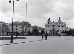 Románia,Erdély, Kolozsvár, Nemzeti Színház., 1943, Kurutz Márton, nemzeti színház, színház, Fellner és Helmer-terv, eklektikus építészet, Ferdinand Fellner Jr.-terv, Hermann Helmer-terv, Fortepan #10011