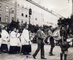 Magyarország, Budapest IX., Üllői út - Ferenc körút sarok, háttérben a Mária Terézia laktanya épülete., 1934, Jezsuita Levéltár, Budapest, Fortepan #100295