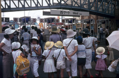 Japan, Tsukuba, Világkiállítás (EXPO 85)., 1985, Ormos Imre Alapítvány, dr  Dalányi László, colorful, Japanese writing, Fortepan #100566