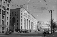 Oroszország, Moszkva, Tyeatralnij projezd (Proszpekta Marksza) a Lubjanka (Dzerzsinszkij) tér felé nézve, balra a Központi Gyermek Áruház., 1959, Dobóczi Zsolt, Szovjetunió, Fortepan #100678