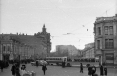 Oroszország, Moszkva, a Mjasznitszkije Vorota tér felől a Szretenszki sugárút felé nézve., 1959, Dobóczi Zsolt, Szovjetunió, trolibusz, Fortepan #100679