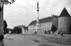 Horvátország, Zágráb, Kaptol ulica, Mária szobor., 1963, Dobóczi Zsolt, utcakép, Fortepan #100729