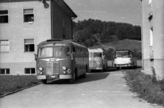 Slovakia, Púchov, Svätoplukova ulica., 1956, Dobóczi Zsolt, bus, Hungarian brand, Ikarus-brand, Fortepan #100752