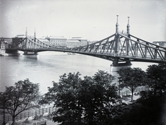 Magyarország, Budapest I., Szabadság (Ferenc József) híd a Gellérthegyről nézve., 1939, Dobóczi Zsolt, híd, Duna, Budapest, Feketeházy János-terv, Fortepan #100790