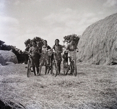 1941, Dobóczi Zsolt, kerékpár, széna, Fortepan #100821