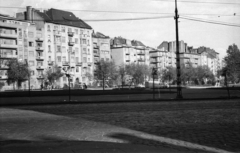 Hungary, Budapest XII.,Budapest I., az Attila út házsora és a Vérmező a Hajnóczy József utcától nézve., 1962, Magyar Pál, Budapest, Fortepan #101427