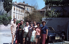 Croatia, Opatija, ulica Maršala Tita az ulica Feliksa Peršića közelében., 1965, Magyar Pál, Yugoslavia, colorful, automobile, Peugeot-brand, number plate, venetian blind, Fortepan #101437