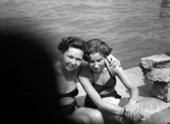 1958, Magyar Pál, rontott fotó, bikini, Fortepan #101449