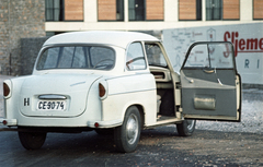 1965, Magyar Pál, Jugoszlávia, színes, német gyártmány, Trabant-márka, Trabant 500, rendszám, Fortepan #101463