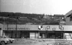 Magyarország, Salgótarján, Fő tér, a József Attila Művelődési Központ oldalszárnyának építése., 1966, Sugár Ferenc, Fortepan #101688