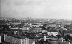 Németország, München, kilátás a Miasszonyunk-templom (Frauenkirche) tornyából a Köngsplatz irányába, jobbra a Max Joseph Strasse látszik., 1965, Sugár Ferenc, NSZK, Fortepan #101690