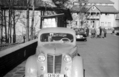 Magyarország, Mátraháza, SZOT üdülő (később Pagoda Pihenő Panzió)., 1963, Sugár Ferenc, kutya, német juhászkutya, Medgyaszay István-terv, Fortepan #101694