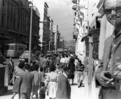 Görögország, Athén, Sztadiu utca a Klafthmonosz tér felől a Peszmazoglou utca felé nézve., 1965, Sugár Ferenc, Fortepan #101705