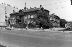 Magyarország, Budapest VIII., Üllői út - Bókay János utca sarok, BOTE (később Semmelweis Egyetem) I. sz. Gyermekklinika. A kép forrását kérjük így adja meg: Fortepan / Budapest Főváros Levéltára. Levéltári jelzet: HU_BFL_XV_19_c_11, 1961, Budapest Főváros Levéltára / Városrendezési és Építészeti Osztályának fényképei, A Fővárosi Tanács VB Városrendezési és Építészeti Osztályának, Budapest, Fortepan #102527