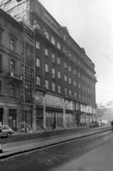 Magyarország, Budapest IX., Üllői út a Kálvin tér felé nézve. A kép forrását kérjük így adja meg: Fortepan / Budapest Főváros Levéltára. Levéltári jelzet: HU_BFL_XV_19_c_11, 1961, Budapest Főváros Levéltára / Városrendezési és Építészeti Osztályának fényképei, A Fővárosi Tanács VB Városrendezési és Építészeti Osztályának, Budapest, Fortepan #102538