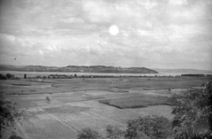 Hungary,Lake Balaton, Örvényes, szemben a Tihanyi-félsziget., 1943, Kurutz Márton, picture, wheat-field, Fortepan #10282