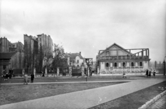 Magyarország, Budapest II., Zsigmond tér, szivattyútelep. A kép forrását kérjük így adja meg: Fortepan / Budapest Főváros Levéltára. Levéltári jelzet: HU_BFL_XV_19_c_11, 1961, Budapest Főváros Levéltára / Városrendezési és Építészeti Osztályának fényképei, A Fővárosi Tanács VB Városrendezési és Építészeti Osztályának, Budapest, Fortepan #103286