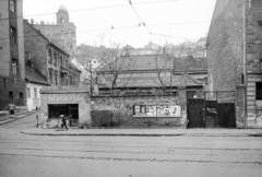 Magyarország, Budapest II., Frankel Leó út 32., balra a Gül Baba utca, fent a Gül baba türbe köré épített Wagner villa. A kép forrását kérjük így adja meg: Fortepan / Budapest Főváros Levéltára. Levéltári jelzet: HU_BFL_XV_19_c_11, 1961, Budapest Főváros Levéltára / Városrendezési és Építészeti Osztályának fényképei, A Fővárosi Tanács VB Városrendezési és Építészeti Osztályának, Budapest, Fortepan #103428