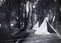 1932, Kurutz Márton, tent, boat, camp, Fortepan #10360