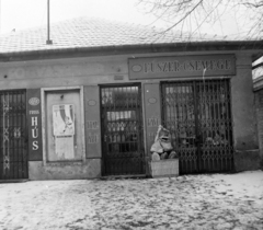 Magyarország, Budapest X., A kép forrását kérjük így adja meg: Fortepan / Budapest Főváros Levéltára. Levéltári jelzet: HU.BFL.XV.19.c.10, 1961, Budapest Főváros Levéltára / BRFK helyszínelési fényképei, BRFK Hivatala Bűnügyi Technikai Osztály, üzlet, hentesüzlet, Budapest, Fortepan #104331