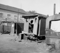 Magyarország, A kép forrását kérjük így adja meg: Fortepan / Budapest Főváros Levéltára. Levéltári jelzet: HU.BFL.XV.19.c.10, 1961, Budapest Főváros Levéltára / BRFK helyszínelési fényképei, BRFK Hivatala Bűnügyi Technikai Osztály, járműroncs, Fortepan #104345