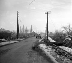 Magyarország, Budapest XXII., a Bartók Béla út Füstike utca - Füttyös utca közötti szakasza. A kép forrását kérjük így adja meg: Fortepan / Budapest Főváros Levéltára. Levéltári jelzet: HU.BFL.XV.19.c.10, 1963, Budapest Főváros Levéltára / BRFK helyszínelési fényképei, BRFK Hivatala Bűnügyi Technikai Osztály, GAZ M21 Volga, Budapest, Fortepan #104461