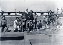 1932, Kurutz Márton, beach, tableau, bathing, Fortepan #10453