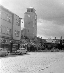 Slovakia, Trnava, evangélikus templom., 1965, Kurutz Márton, Czechoslovakia, church, Tatra-brand, automobile, FSO-brand, Functionalism, Josef Marek-design, Fortepan #10525