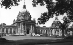 Hungary, Budapest XIV., Széchenyi fürdő., 1943, Archiv für Zeitgeschichte ETH Zürich / Agnes Hirschi, Carl Lutz, thermal bath, Budapest, Neo-Baroque-style, Győző Czigler-design, Fortepan #105679