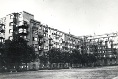 Hungary, Budapest XIII., Szent István park 1-7. számú háztömbje, balra a Balzac utca., 1944, Archiv für Zeitgeschichte ETH Zürich / Agnes Hirschi, Carl Lutz, holocaust, Budapest, Jewish ghetto house, house, Fortepan #105736