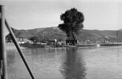 Hungary,Danube Bend, Visegrád, kompkikötő a Dunáról nézve., 1965, Hunyady József, Fortepan #105945