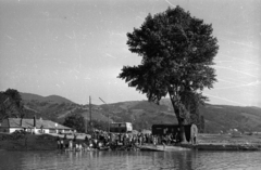 Hungary,Danube Bend, Visegrád, kompkikötő a Dunáról nézve., 1965, Hunyady József, Fortepan #105946