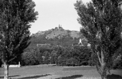 Hungary,Lake Balaton, Szigliget, várrom., 1962, Hunyady József, castle ruins, steeple, Fortepan #106179