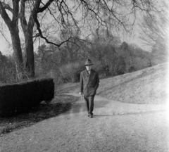 Hungary,Lake Balaton, Szigliget, Esterházy-kastély, az Írók Alkotóházának parkja. Kassák Lajos író, költő, képzőművész., 1965, Hunyady József, Fortepan #106355