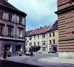 Hungary, Sopron, a Fő (Beloiannisz) tér a Városház utca felől nézve., 1965, Hunyady József, colorful, broad stone, Fortepan #106488