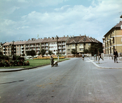 Hungary, Sopron, Frankenburg út - Zsilip utca sarok, jobbra szemben a Vörösmarty utca torkolata., 1965, Hunyady József, colorful, street view, Fortepan #106929