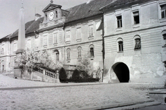 Magyarország, Pécs, Dóm tér, Káptalani levéltár., 1947, Hunyady József, toronyóra, Fortepan #107019