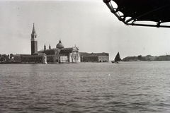 Olaszország, Velence, a San Giorgio Maggiore sziget és a San Giorgio Maggiore-templom a tengerről nézve., 1947, Hunyady József, látkép, Fortepan #107036