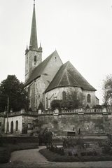 Romania,Transylvania, Dej, a felvétel a református templom mögötti parknál, a magyar csapatok bevonulása idején készült., 1940, Kókány Jenő, protestant, Fortepan #107425